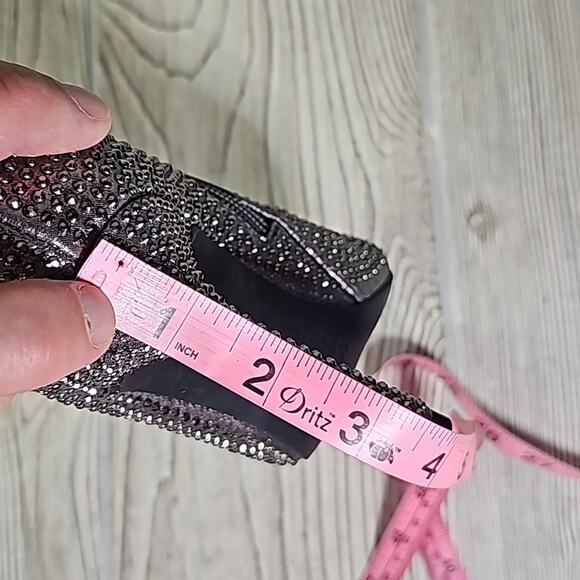 Thalia Sodi Raquell Booties Pewter Bling Heeled Boots Womens Size 5 NEW - Picture 16 of 16